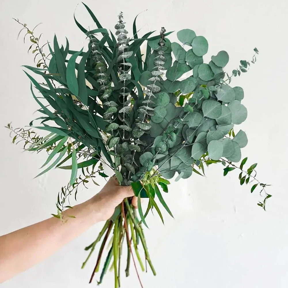 bouquet fleurs séchées eucalyptus gypsophile lavande décoration maison anniversaire valentin boho naturel