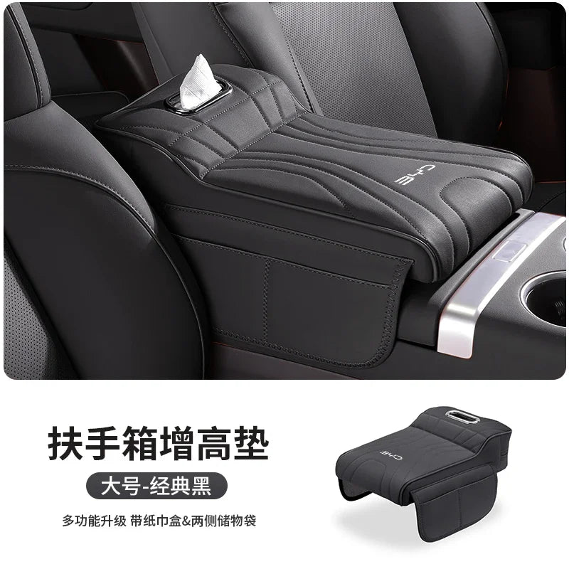 coussin soutien voiture cuir gris clair moderne adhésif trosse rangement porte tissu téléphone intégré
