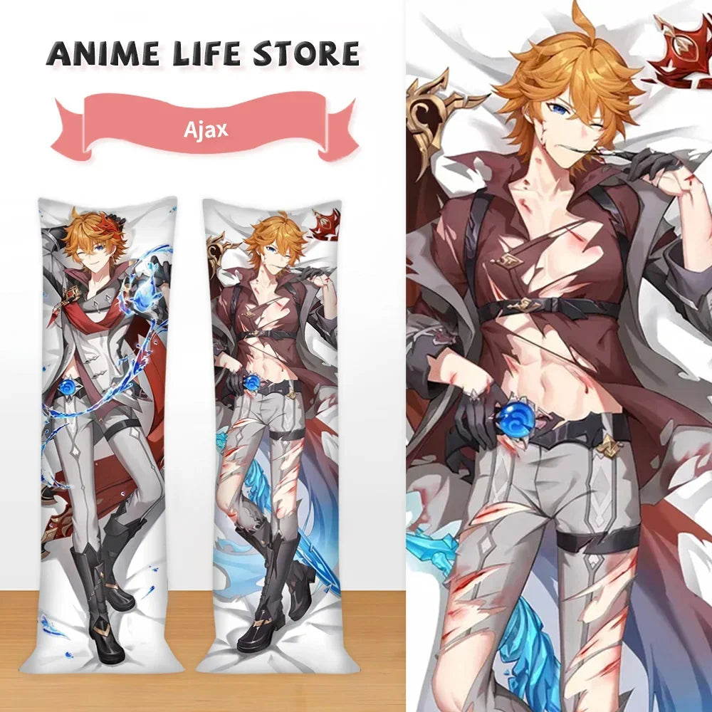 coussin soutien dessin animé personnages blanc gris bleu rose noir opacité anime fermeture glissière