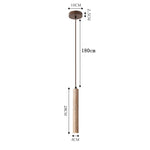 Lampe suspendue moderne minimaliste pierre beige clair texture granulée câble noir pendentif chambre salon