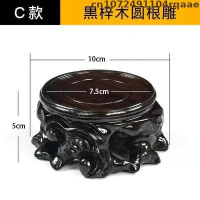 support encens bois naturel gravure décorative rustique artisanal objet religieux zen