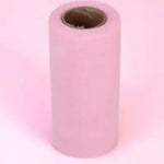 ruban tulle rose clair 15cm large décoration mariage opacité fine texture parties festive