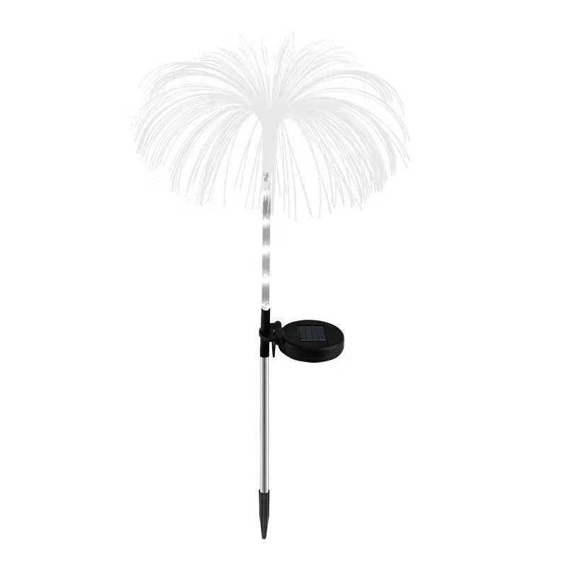 lampe solaire led multicolore moderne fibre optique lumineuse autoinstallation extérieure contemporaine étanche urgence