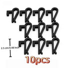 clips fixation mural blanc noir bleu moderne minimaliste 10 pièces plastique opacité simple