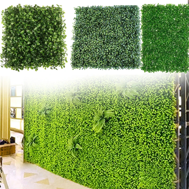 panneaux végétaux artificiels feuillage vert dense texture naturelle décoratif ence patio jardinintérieur