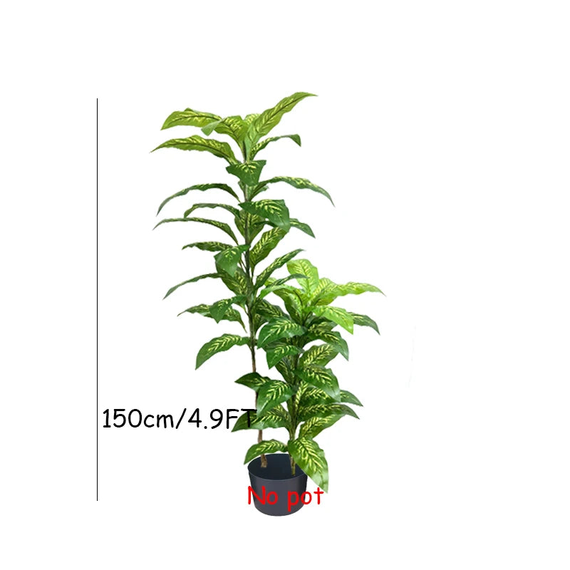 plantes artificielles bananier grandes feuilles vert modernes décoration intérieure hawaienne shop