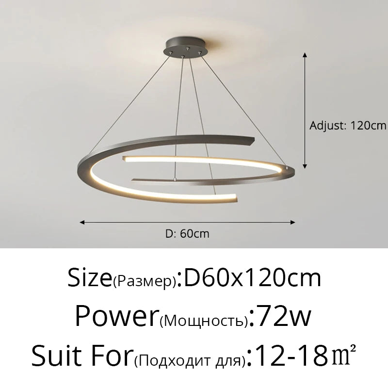 suspension lumineuse moderne gris blanc minimaliste salon chambre hôtelversible autonomependentifchaînes