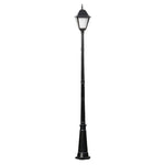 lampe rue or noir classique vintage éclairage public ip65 led e27 aluminium retrogarde