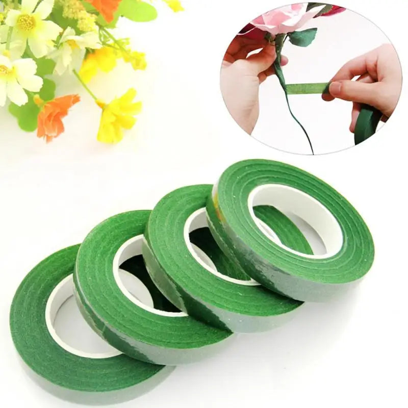ruban adhésif vert uni mariage anniversaire décoration événement cadeau artisanal fleuri nylon 30mètres