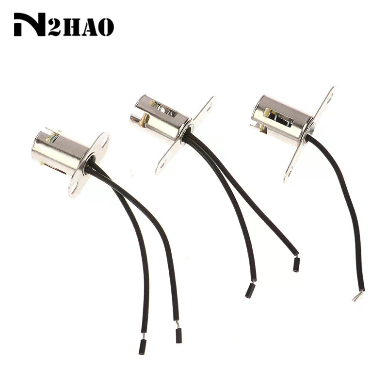 support lampe métal argenté noir industrielle fil électrique douille lampe fixations trou plaque métal