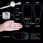 lampe led rechargeable usb transparent effet hologramme annexe cle smartphone camping