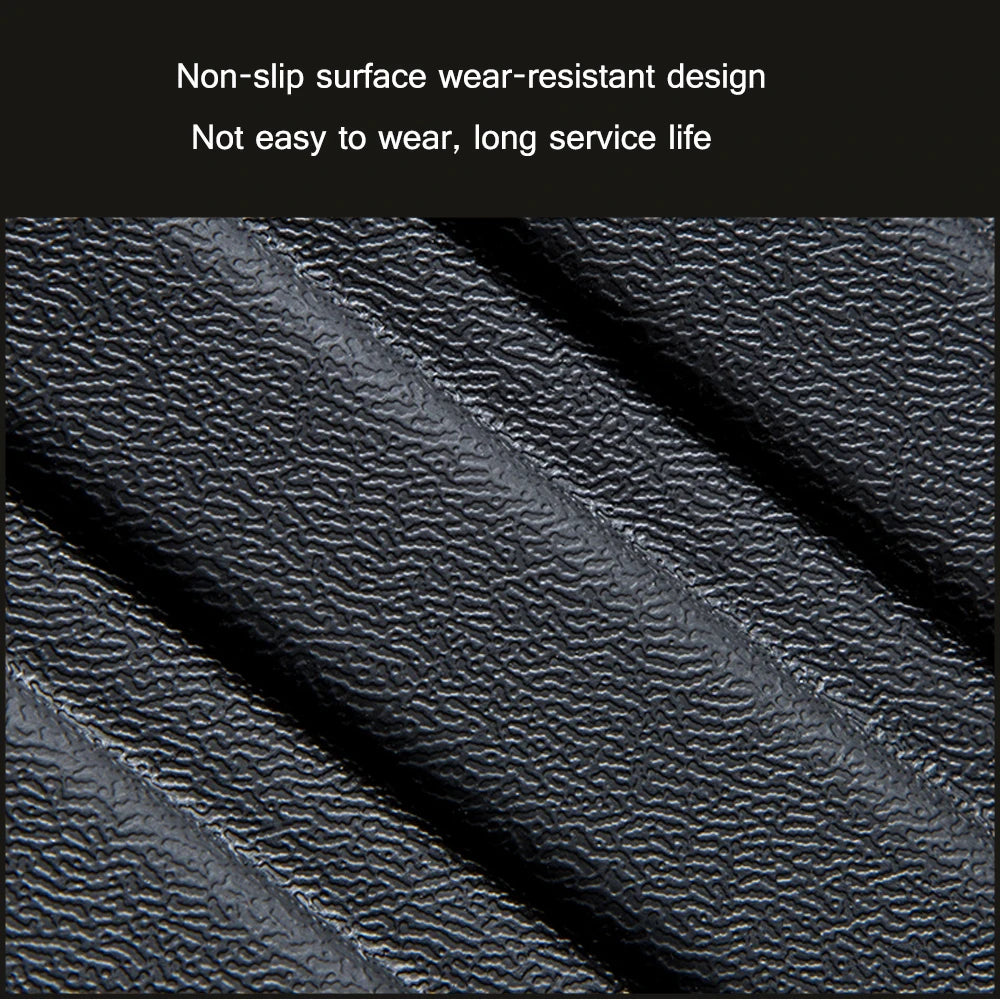 tapis sol voiture noir rayures horizontales texture rugueuse moderne imperméable antidérapant caoutchouc