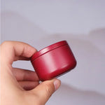 mini boîtes thé portables 30ml rouge vert noir rose bleu doré contemporaines opaques