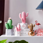 ornement cactus artificiel rose vert moderne décoration succulente épingles fleurs artificiels support gravure