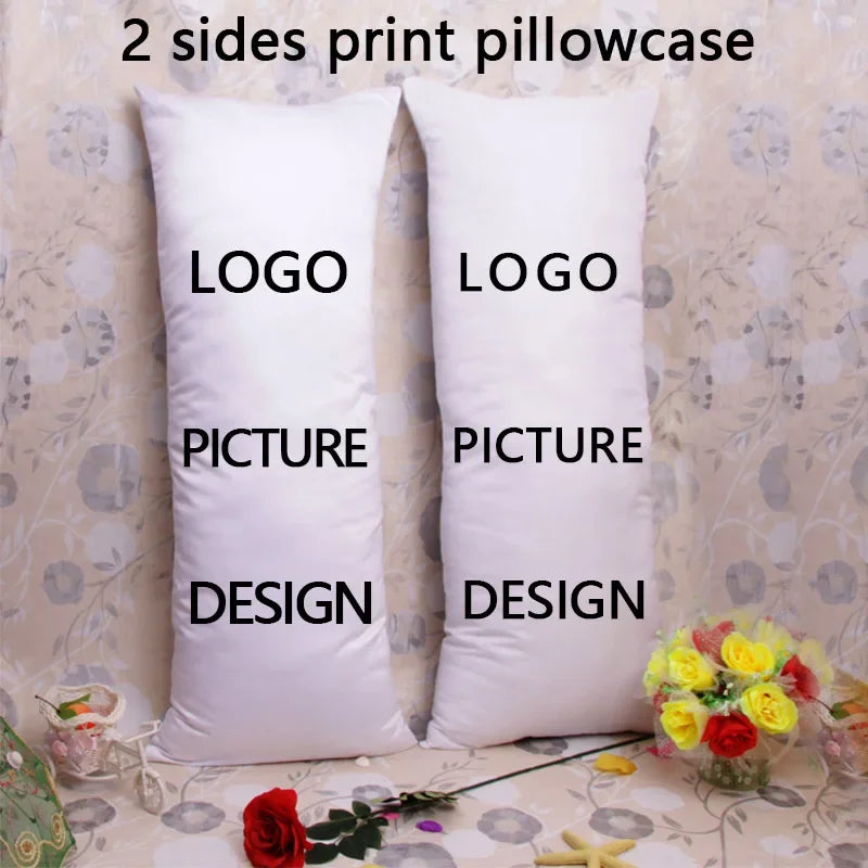 coussin motif géométrique moderne blanc carrés diagonaux fleurs coeurs 50x150cm polyester
