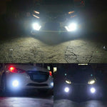 ampoules led 12000lm h8 h16 6000k 12v 24v blanc noires modernes vtt voiture camion