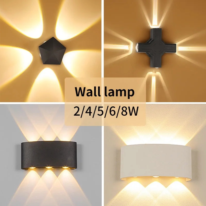 lampe murale moderne noire blanc 8w 4w 12v led cuisine salle manger