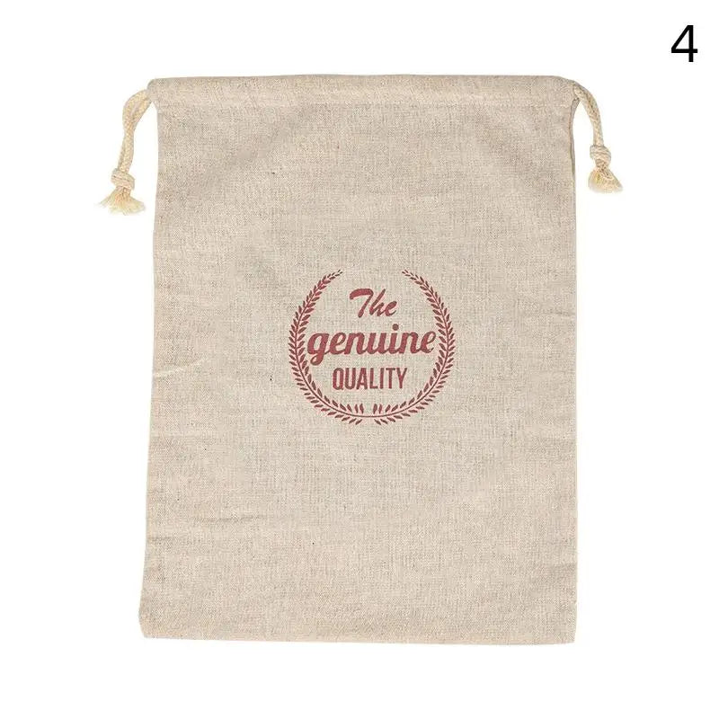sac rangement légumes blanc imprimé fraîcheur corde nouer potatoes onions simple pratique