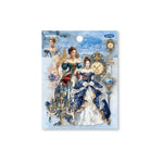autocollants multicolores vintage romantiques motifs historiques opaques décoration journal 20 pièces