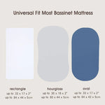 draps housses bébé protège matelas berceau minimaliste blanc gris bleu marine noir rose