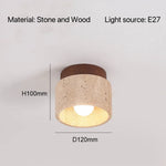 lampe moderne bois brun beige texture granulée opacité minimaliste lumière chaude neutre froide