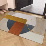 tapis gris moderne géométrique antidérapant salon porte 40x60cm 50x80cm polyester