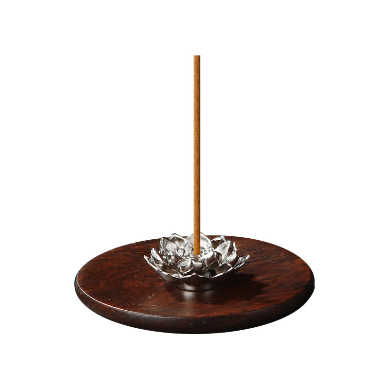 support d'encens métal boîte cendres plateau d'encens décoratif zen porte encens bois holder palo