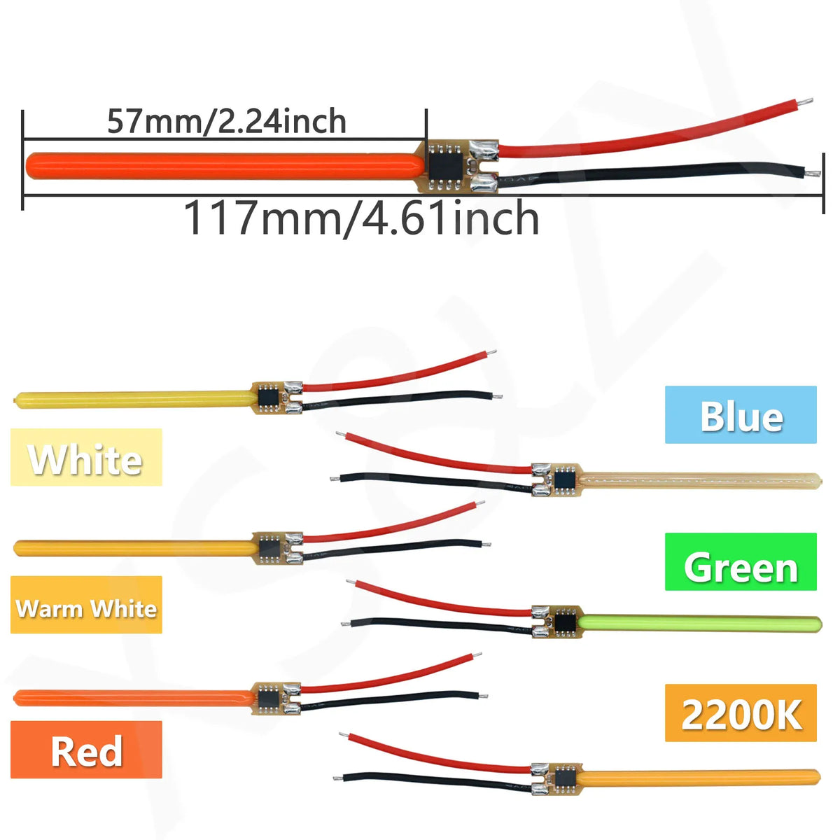 tube led orange jaune vert rouge blanc chaud bleu rose moderne adhésif connecteur électrique