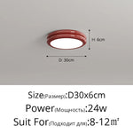 plafonnier led moderne blanc vert rouge noir 24w 30x6cm opacité