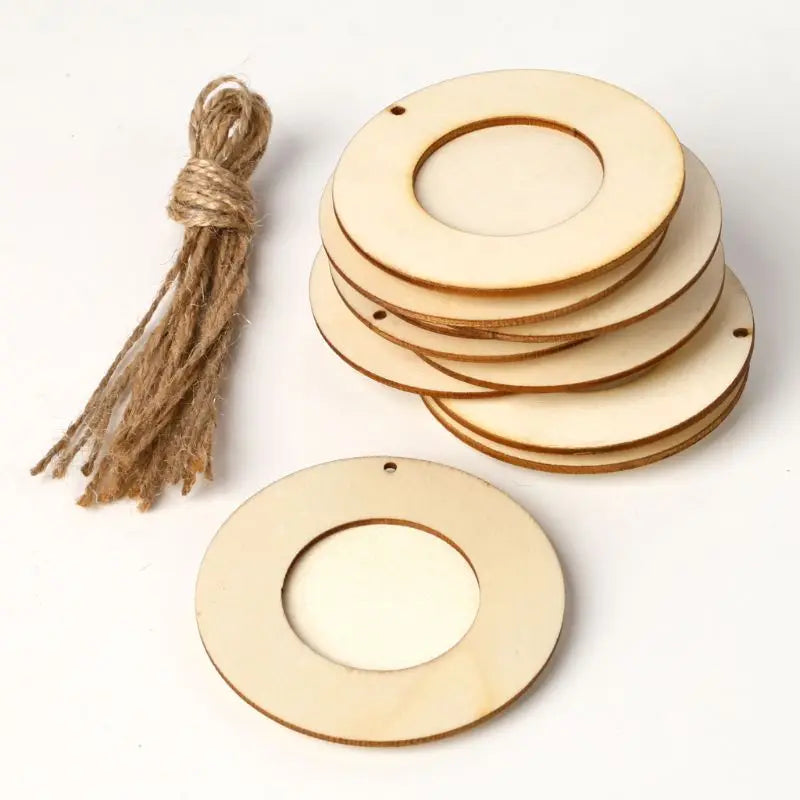 DIY décoration avec cadres ronds en bois