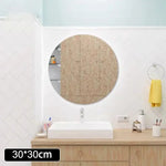 miroir mural transparent moderne adhésif vinyle décoration chambre coucher DIY