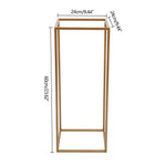 support fleurs doré moderne 60cm rectangulaire simple intérieur événement décoration table