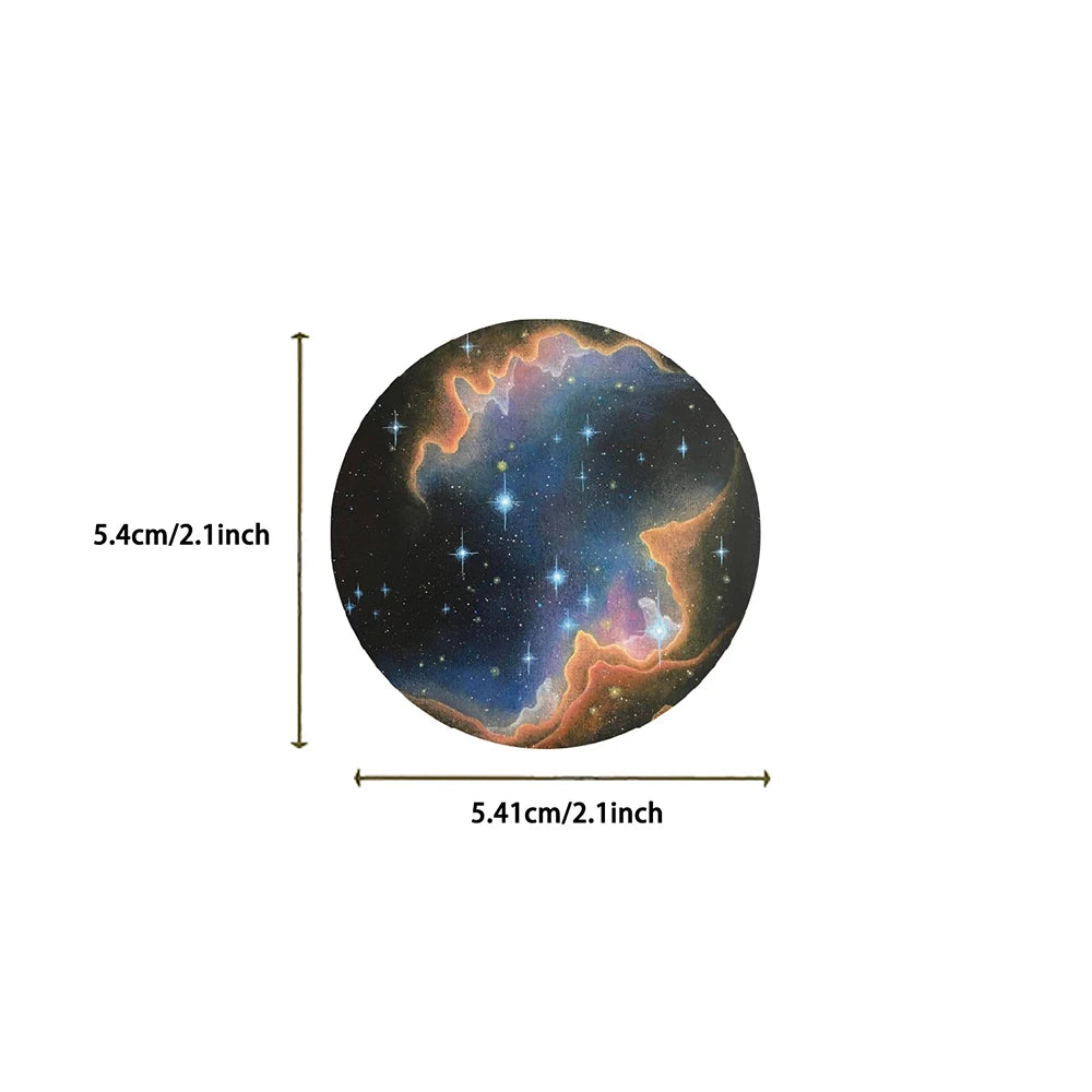 stickers opaques espace galaxie planètes soleil lune animaux 10 30 50 pièces adhésifs étanches