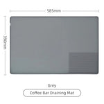 tapis rangement outils gris noir anti dérapant silicone brosse tamper distributeur portafiltre art latte
