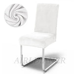housses chaise velours gris moderne adhésif protection polyester élasthanne chaise banquet mariage plage fauteuil