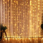 rideau lumineux led blanc chaud blanc froid multicolore moderne télécommande multifonction usb