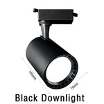 éclairage rail spot lumineux led noir blanc moderne télécommande 16 couleurs acier poli.gca