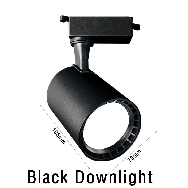 éclairage rail spot lumineux led noir blanc moderne télécommande 16 couleurs acier poli.gca