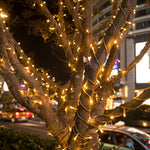 guirlande lumineuse led 100m 800 led blanc chaud moderne décoration noël extérieure fête nouvelle