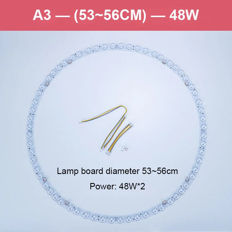 lampe led circulaire blanc moderne adhésive magnets connecteurs 45cm 30cm 41cm led haute puissance