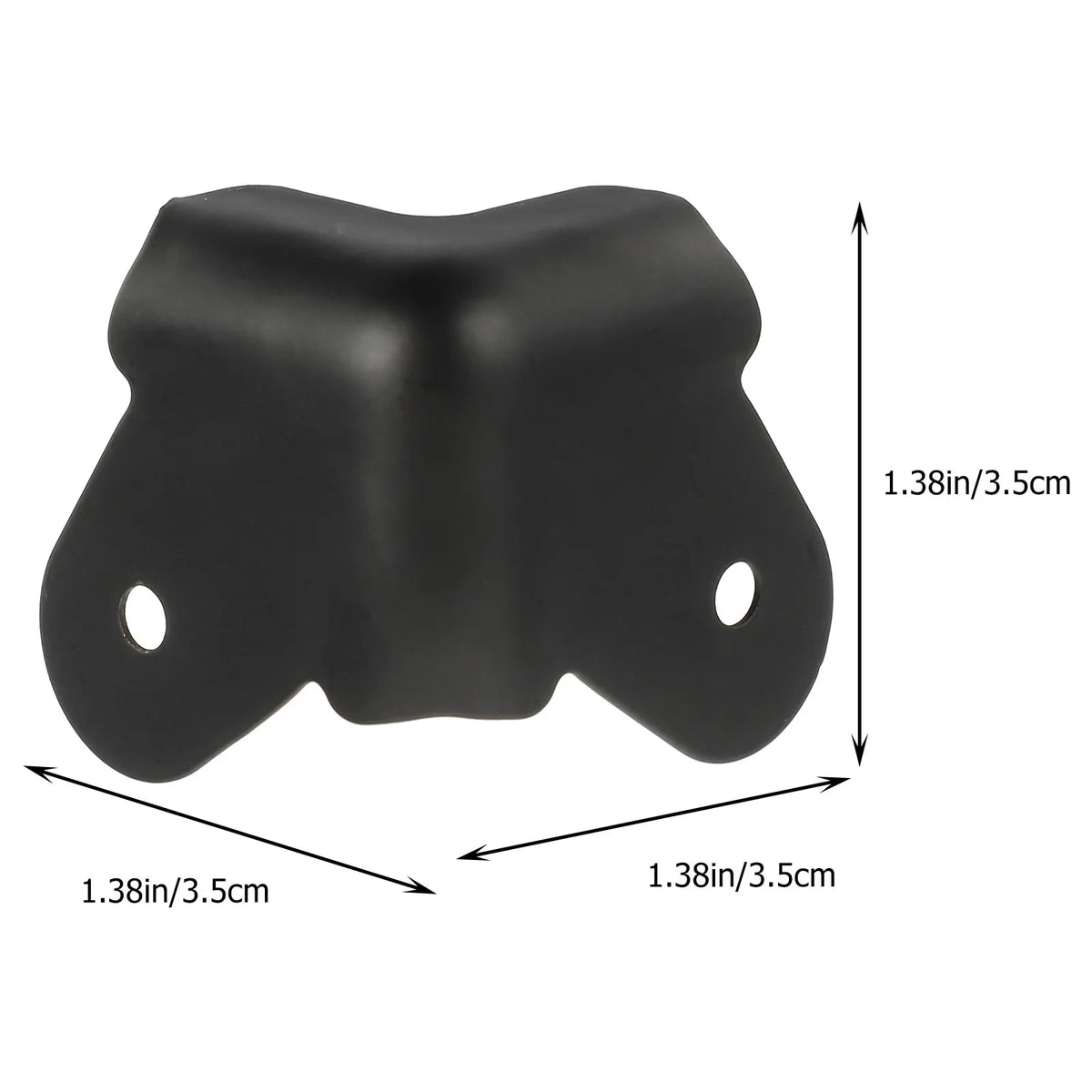 protections d'angle noires texturées industrielles fixations meubles coffres sécurité 14pcs
