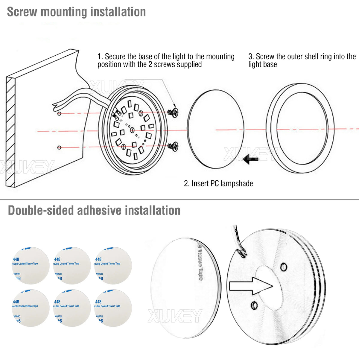 luminaire voiture blanc moderne led 12v télécommande câble adaptateur vis double face