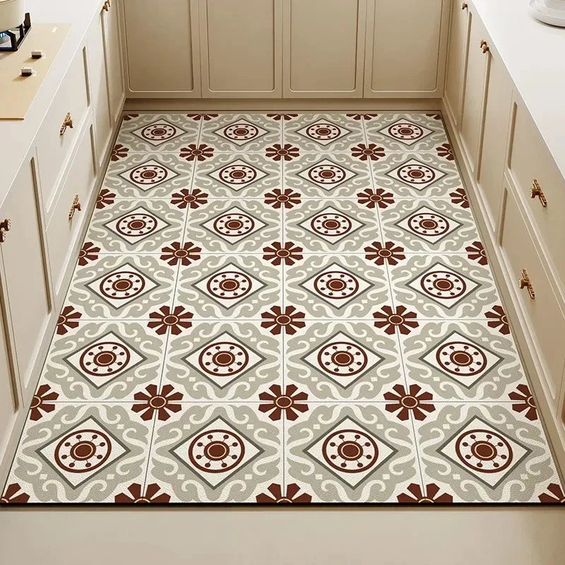 tapis sol décoratif moderne motifs géométriques floraux grande taille maison salon