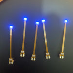 diodes led vert bleu rouge clips transparentes moderne sans fil 5pcs