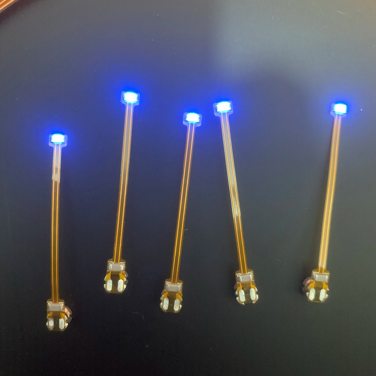 diodes led vert bleu rouge clips transparentes moderne sans fil 5pcs