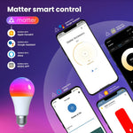 ampoule led intelligente e27 multicolore contrôlée vocalement alexandre google moderne