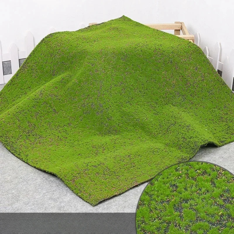 tapis artificiel mousse vert imitation naturelle moderne décoration jardin balcon courtyardextérieur