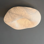lampe moderne marbrée blanc beige éclairage quotidien variateur télécommande monté surface cuisine