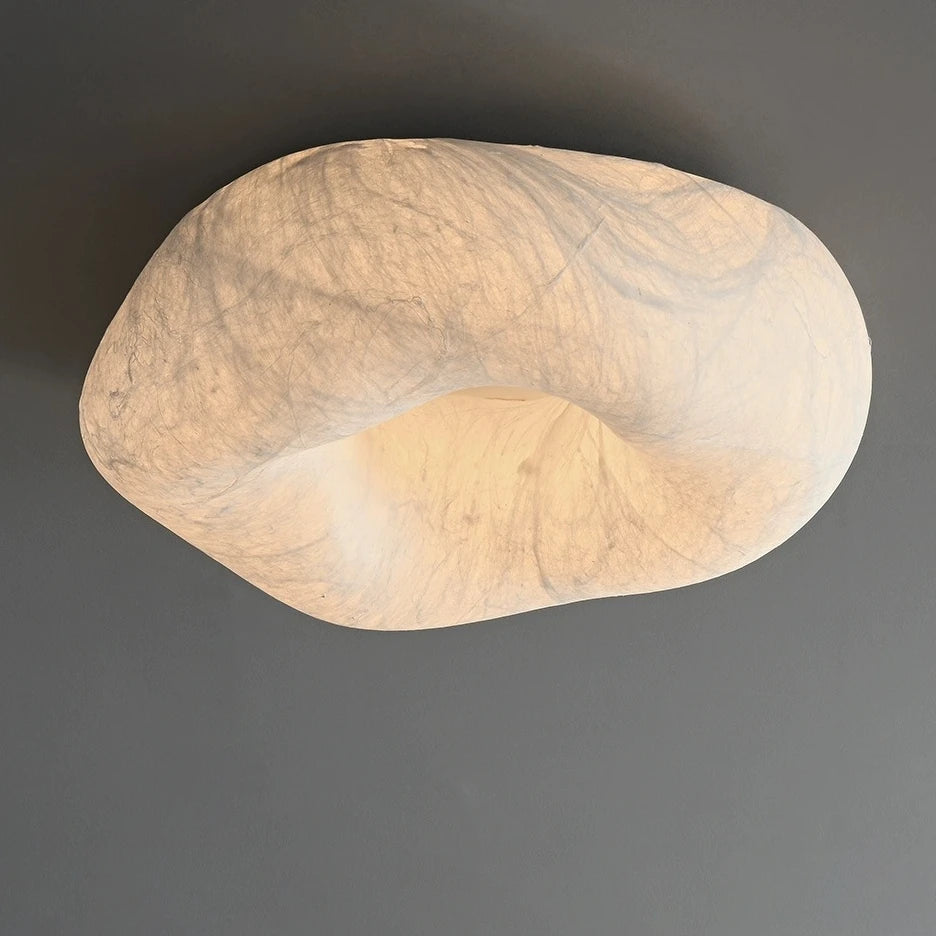 lampe moderne marbrée blanc beige éclairage quotidien variateur télécommande monté surface cuisine