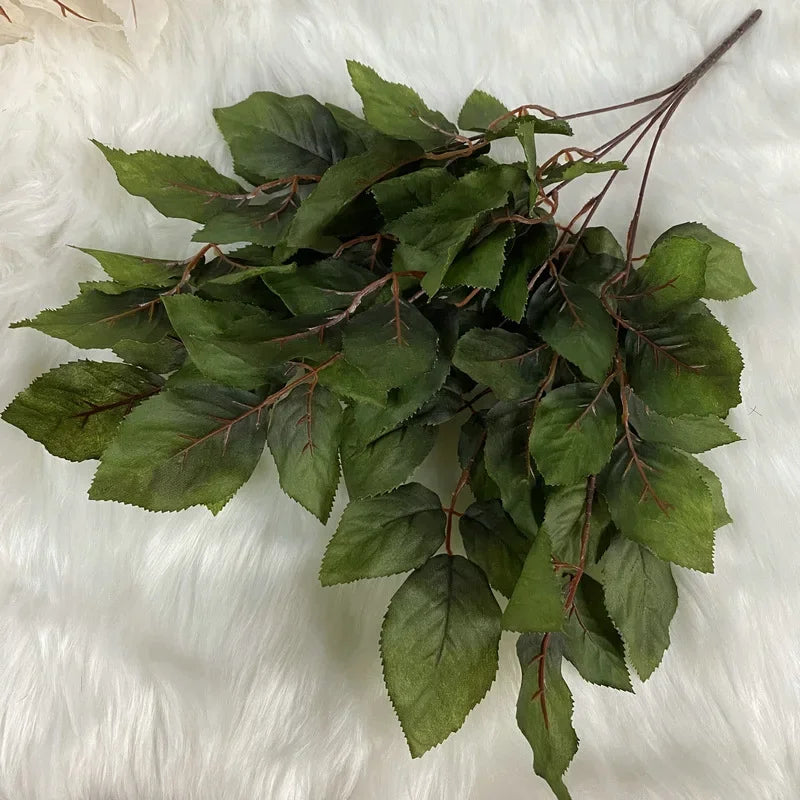 décoration intérieure branche artificielle feuilles orange vert bleu violet rouge naturel